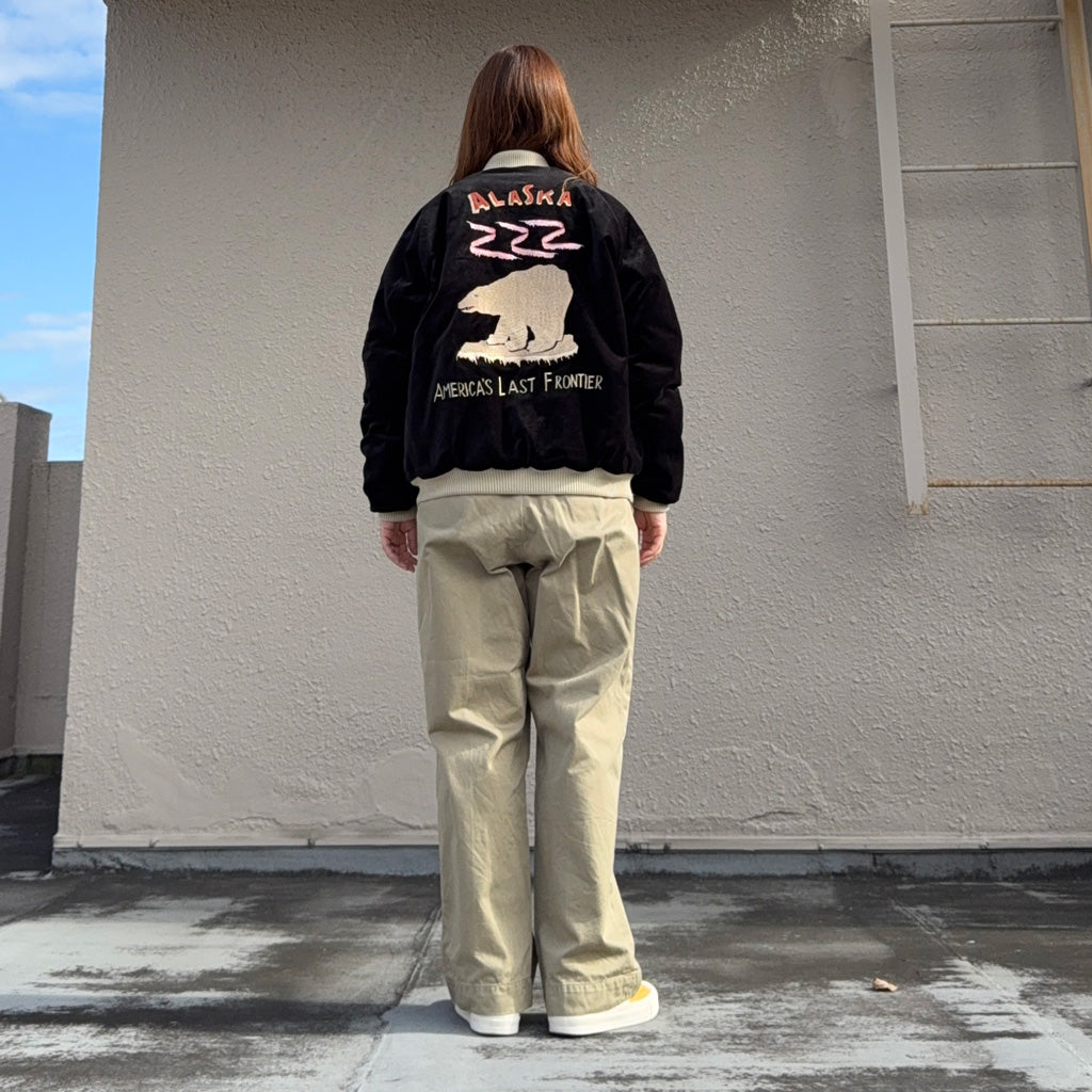 TAILOR TOYO : VELVETEEN QUILT SUKA "POLAR BEAR”×”ALASKA MAP”