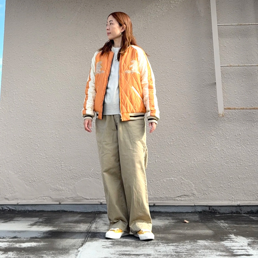 TAILOR TOYO : VELVETEEN QUILT SUKA "POLAR BEAR”×”ALASKA MAP”