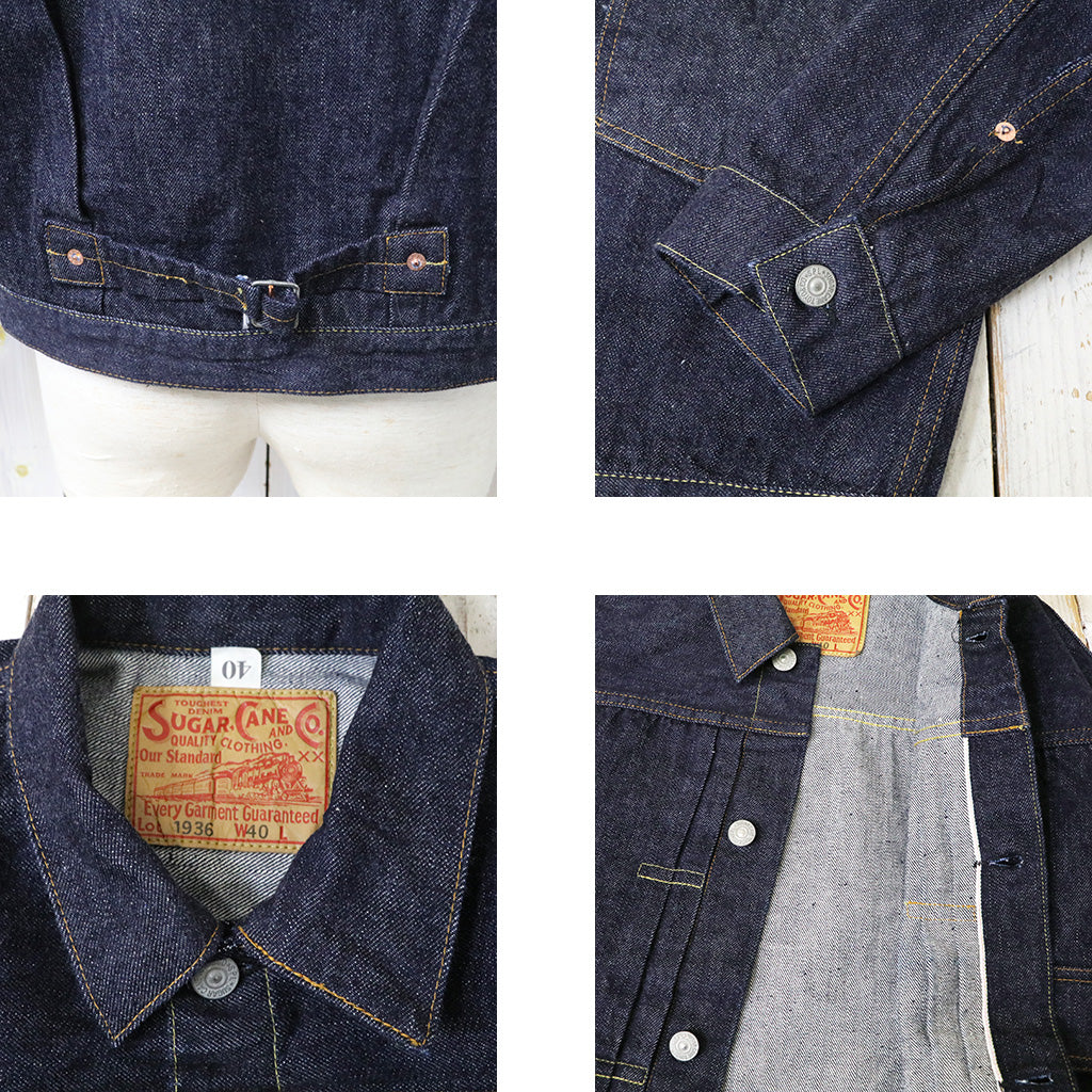 SUGER CANE : 13oz.DENIM BLOUSE 1936 MODEL