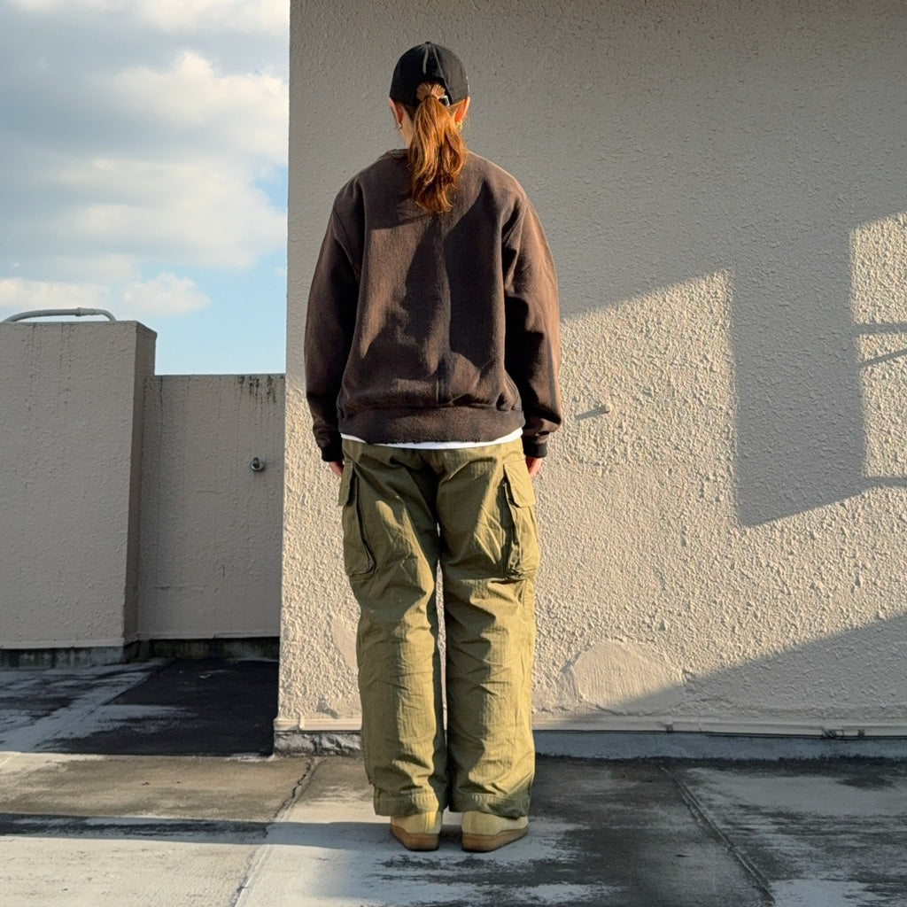 Champion : US企画 VINTAGE 日焼け加工 REVERSE WEAVE CREWNECK (BLACK)