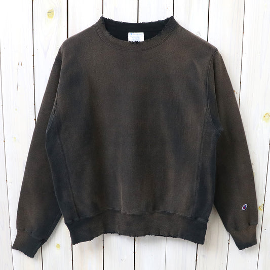 Champion : US企画 VINTAGE 日焼け加工 REVERSE WEAVE CREWNECK (BLACK)