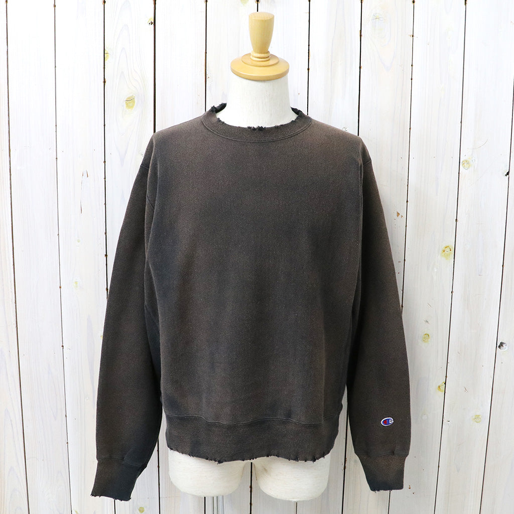 Champion : US企画 VINTAGE 日焼け加工 REVERSE WEAVE CREWNECK (BLACK)