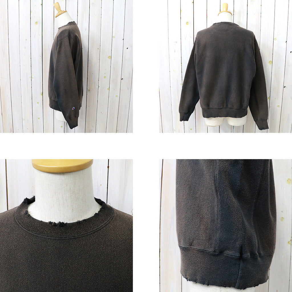 Champion : US企画 VINTAGE 日焼け加工 REVERSE WEAVE CREWNECK (BLACK)