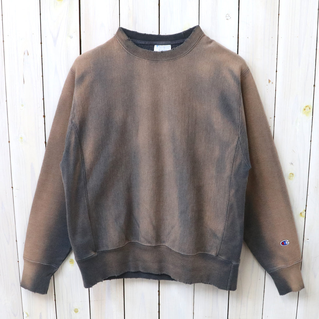 Champion : US企画 VINTAGE 日焼け加工 REVERSE WEAVE CREWNECK (CHARCOAL)