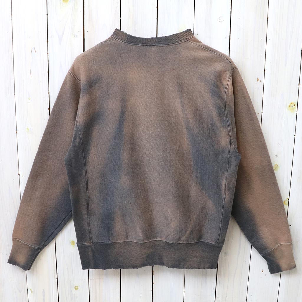 Champion : US企画 VINTAGE 日焼け加工 REVERSE WEAVE CREWNECK (CHARCOAL)
