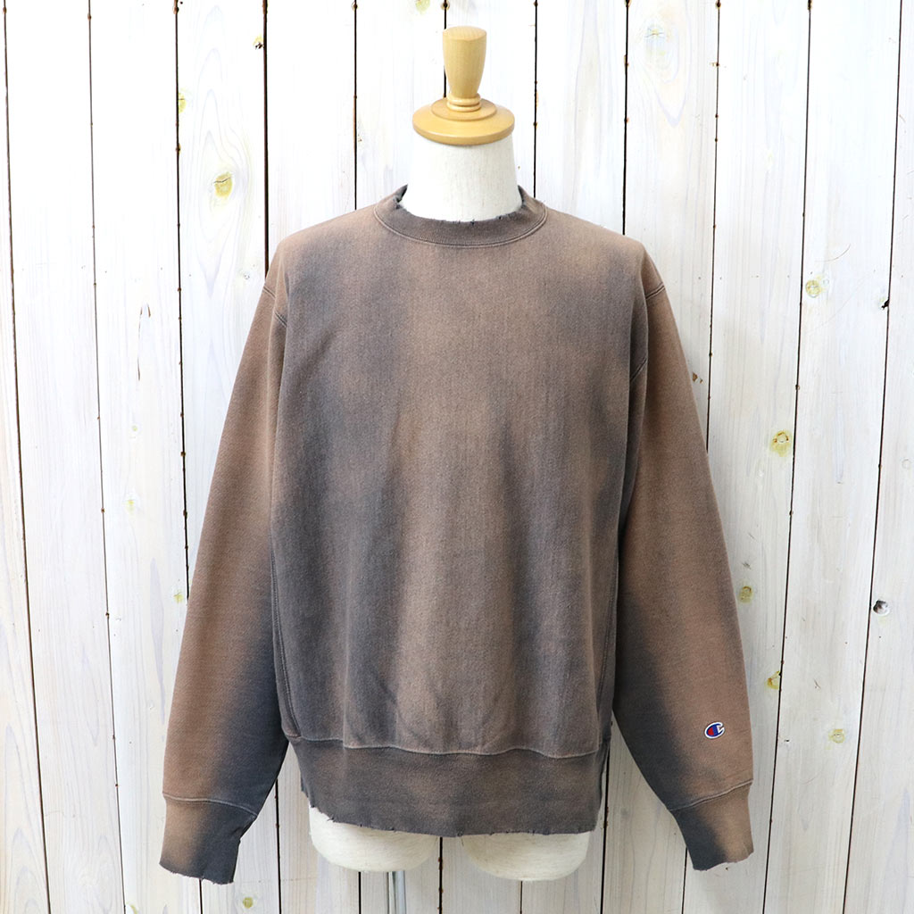 Champion : US企画 VINTAGE 日焼け加工 REVERSE WEAVE CREWNECK (CHARCOAL)