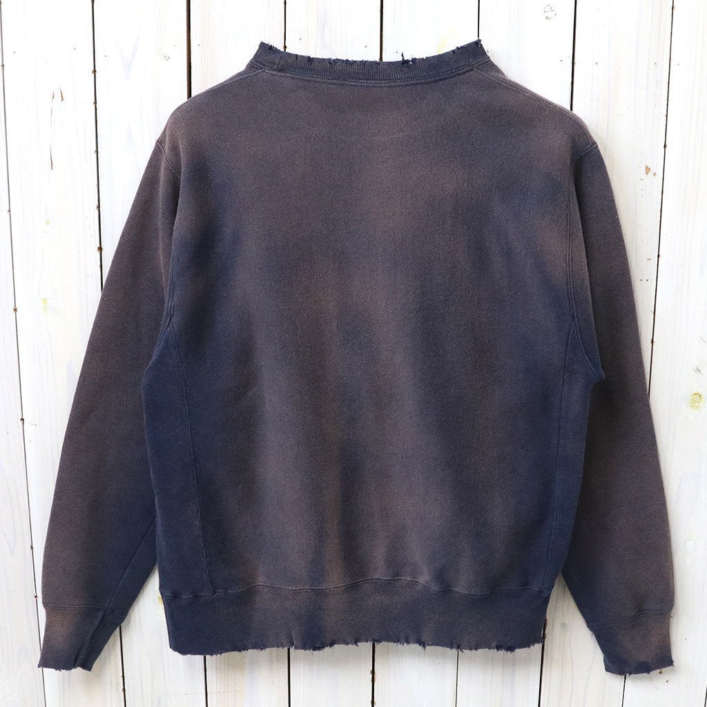 Champion : US企画 VINTAGE 日焼け加工 REVERSE WEAVE CREWNECK (NAVY)