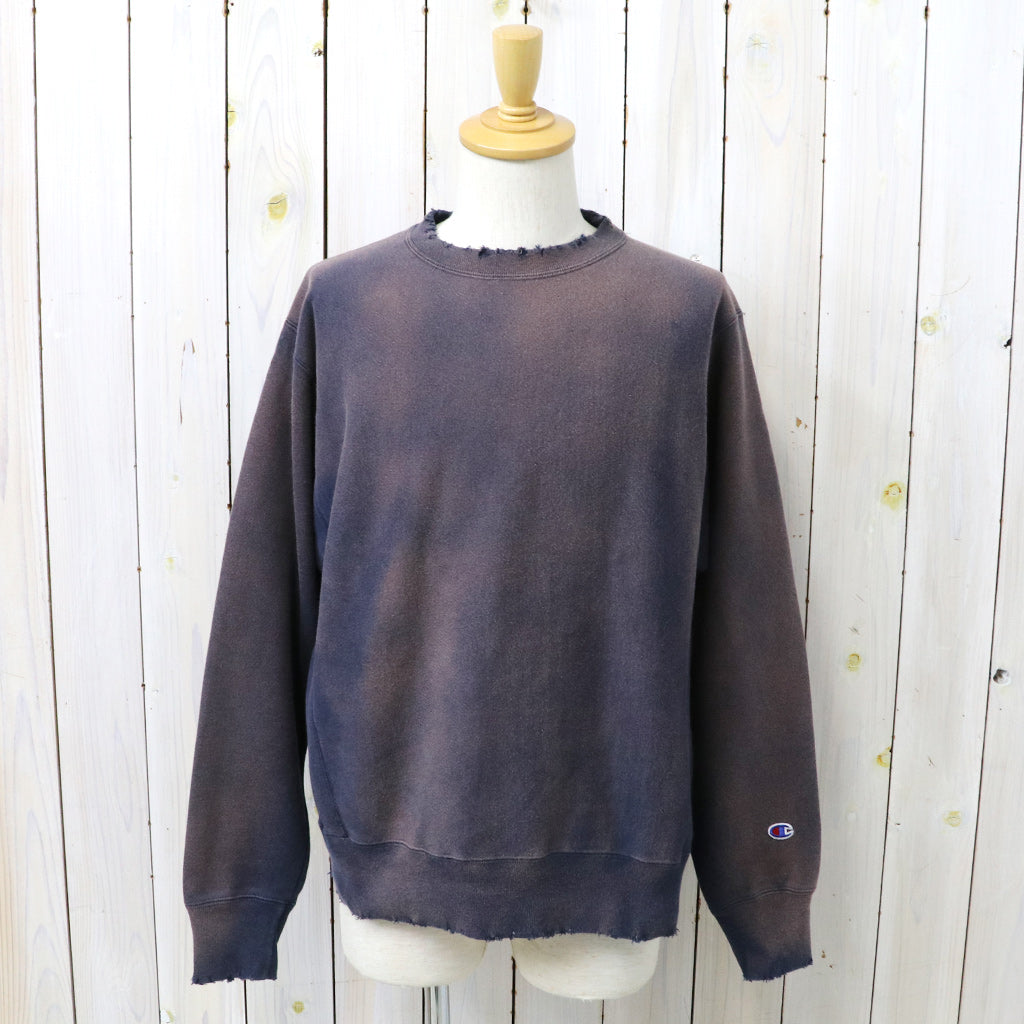 Champion : US企画 VINTAGE 日焼け加工 REVERSE WEAVE CREWNECK (NAVY)