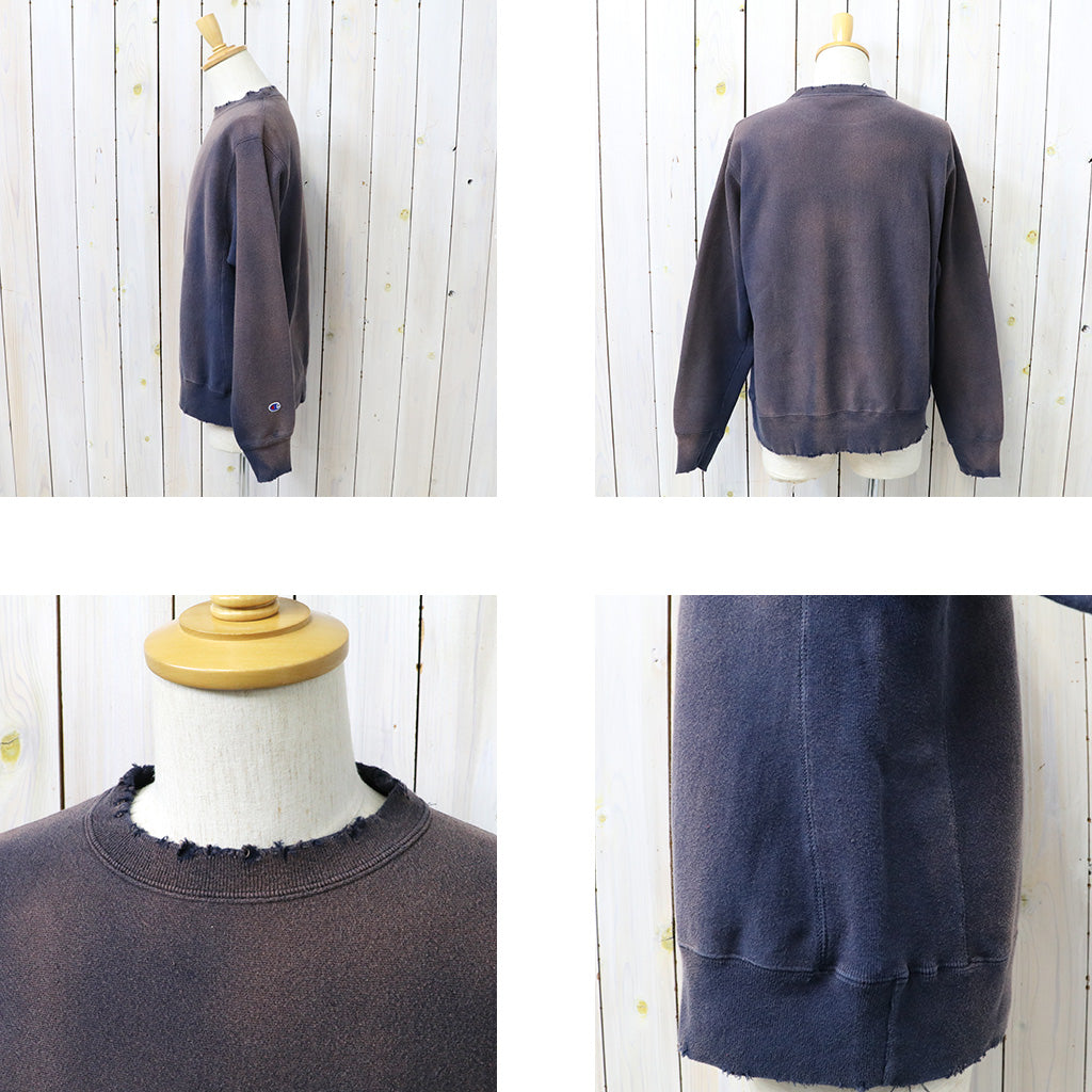 Champion : US企画 VINTAGE 日焼け加工 REVERSE WEAVE CREWNECK (NAVY)
