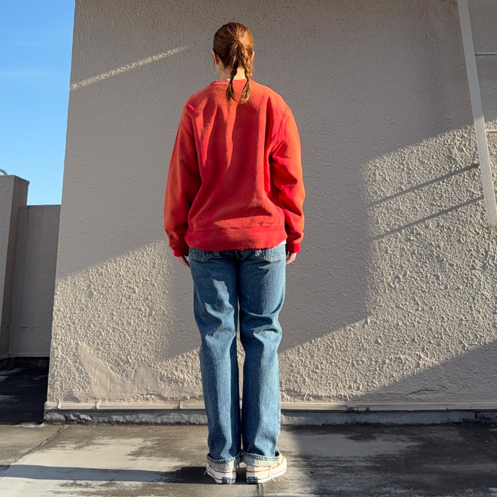 Champion : US企画 VINTAGE 日焼け加工 REVERSE WEAVE CREWNECK (RED)