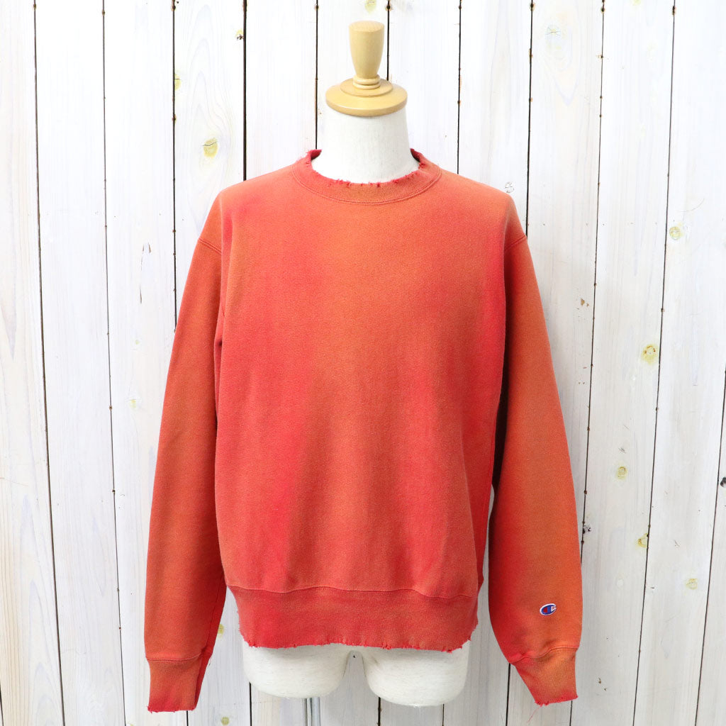 Champion : US企画 VINTAGE 日焼け加工 REVERSE WEAVE CREWNECK (RED)