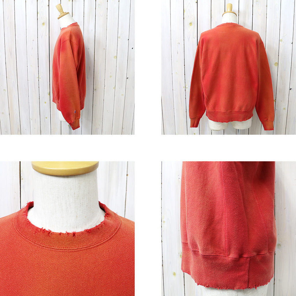 Champion : US企画 VINTAGE 日焼け加工 REVERSE WEAVE CREWNECK (RED)