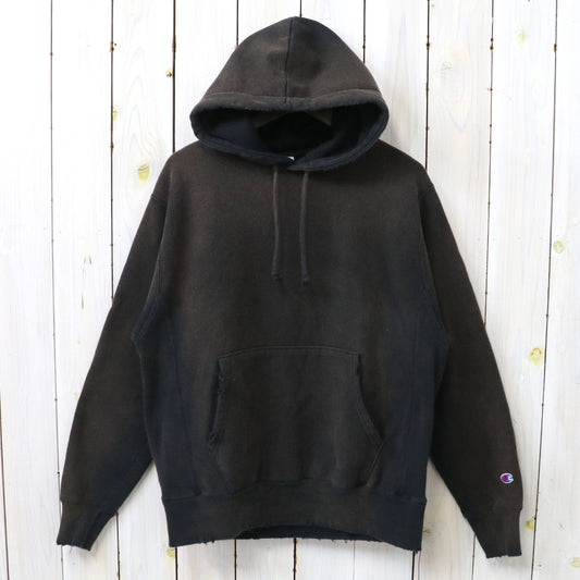 Champion : US企画 VINTAGE 日焼け加工 REVERSE WEAVE HOODIE (BLACK)