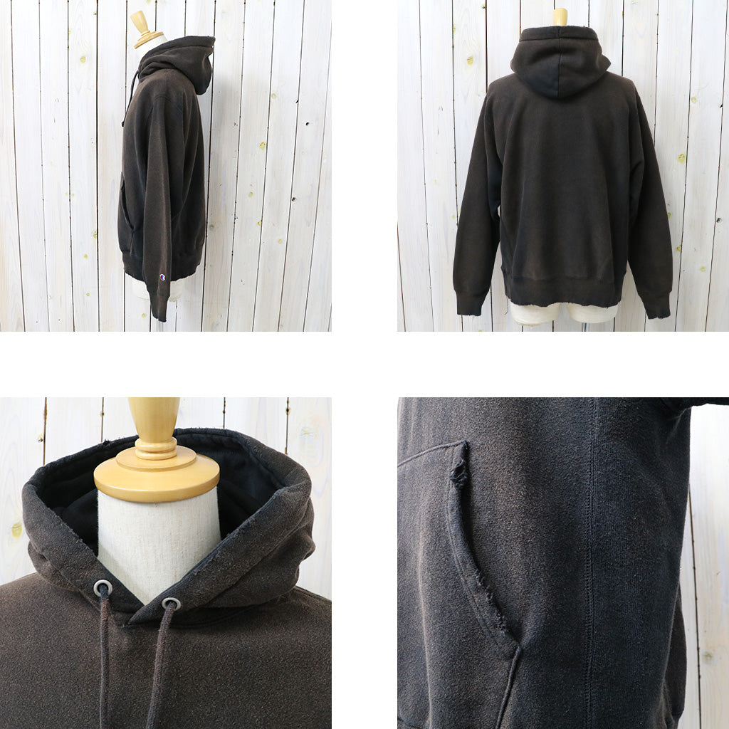 Champion : US企画 VINTAGE 日焼け加工 REVERSE WEAVE HOODIE (BLACK)