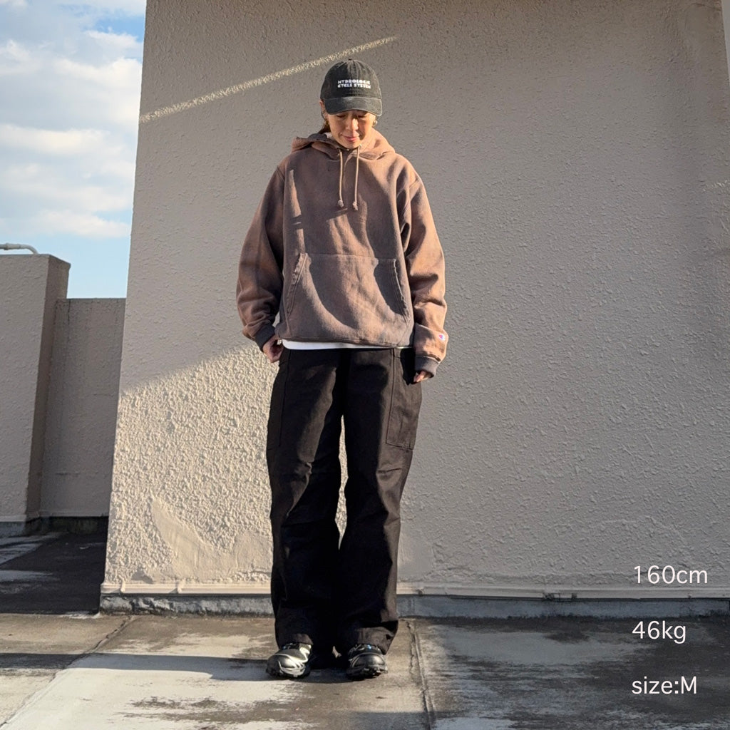 Champion : US企画 VINTAGE 日焼け加工 REVERSE WEAVE HOODIE (CHARCOAL)