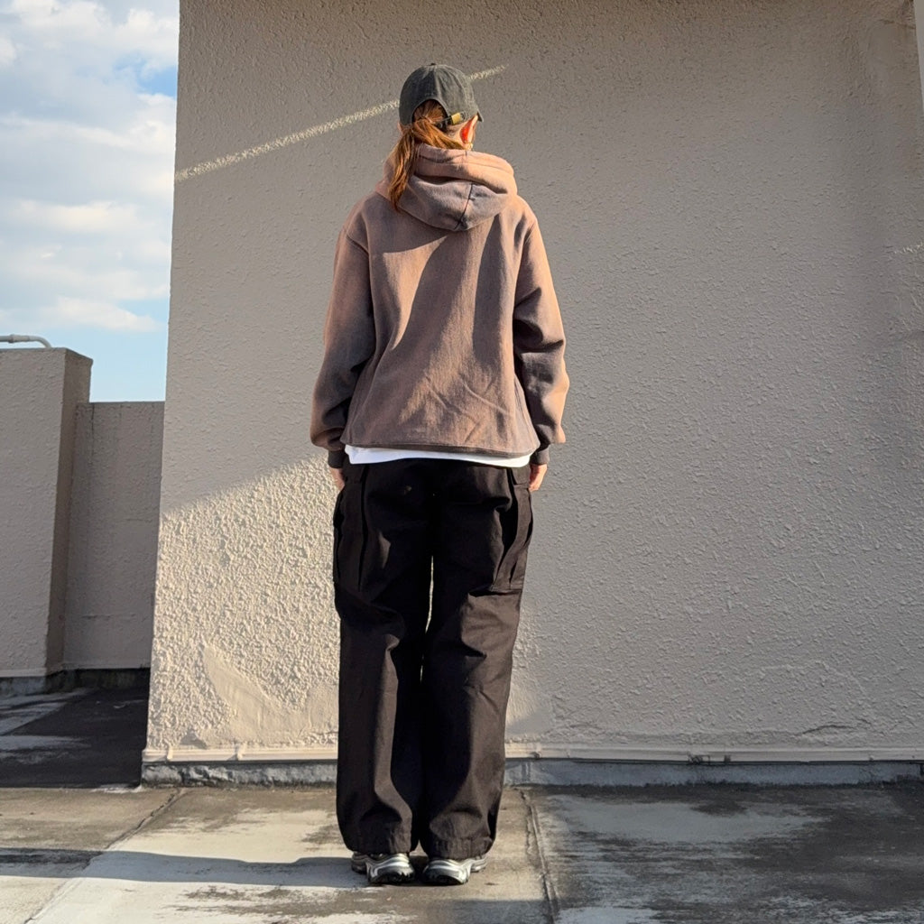 Champion : US企画 VINTAGE 日焼け加工 REVERSE WEAVE HOODIE (CHARCOAL)