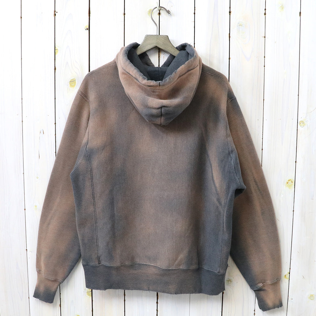 Champion : US企画 VINTAGE 日焼け加工 REVERSE WEAVE HOODIE (CHARCOAL)