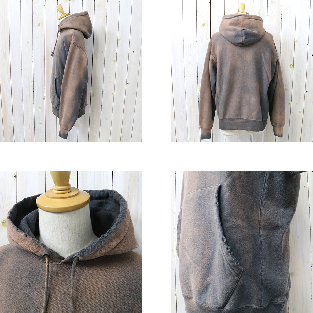 Champion : US企画 VINTAGE 日焼け加工 REVERSE WEAVE HOODIE (CHARCOAL)