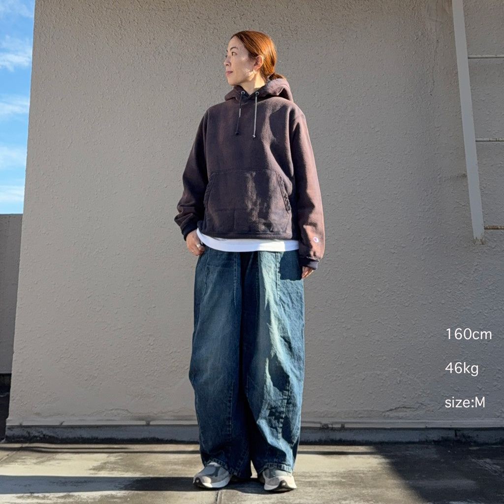 Champion : US企画 VINTAGE 日焼け加工 REVERSE WEAVE HOODIE (NAVY)