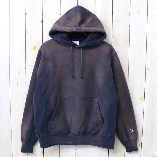 Champion : US企画 VINTAGE 日焼け加工 REVERSE WEAVE HOODIE (NAVY)