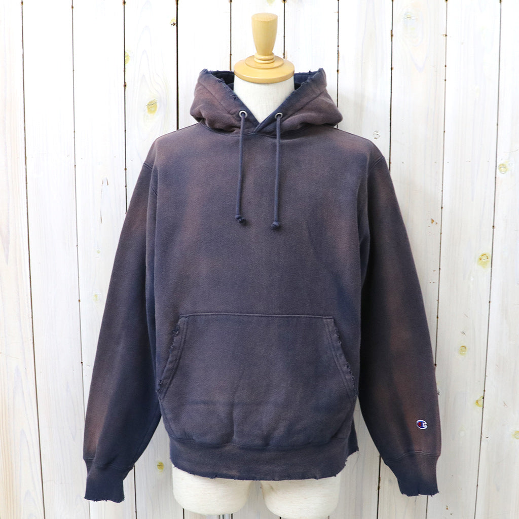 Champion : US企画 VINTAGE 日焼け加工 REVERSE WEAVE HOODIE (NAVY)