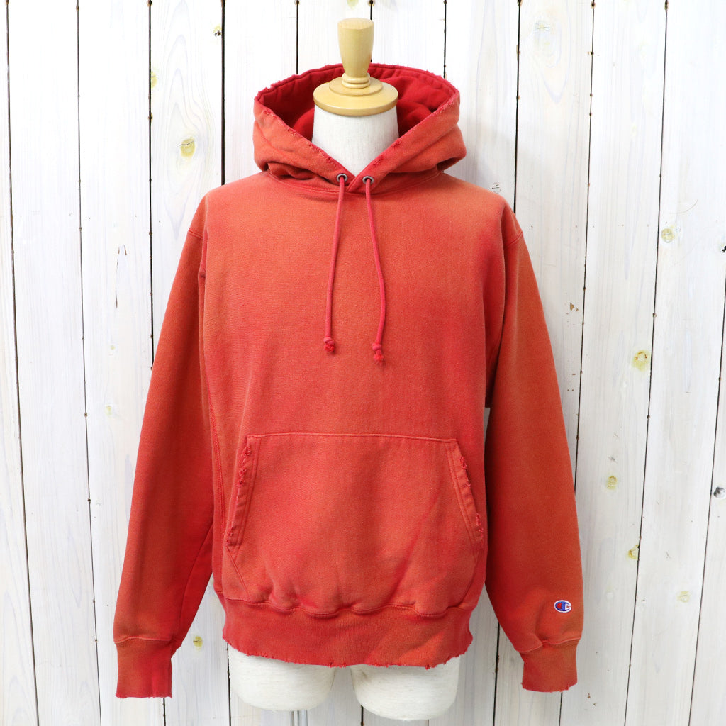 Champion : US企画 VINTAGE 日焼け加工 REVERSE WEAVE HOODIE (RED)