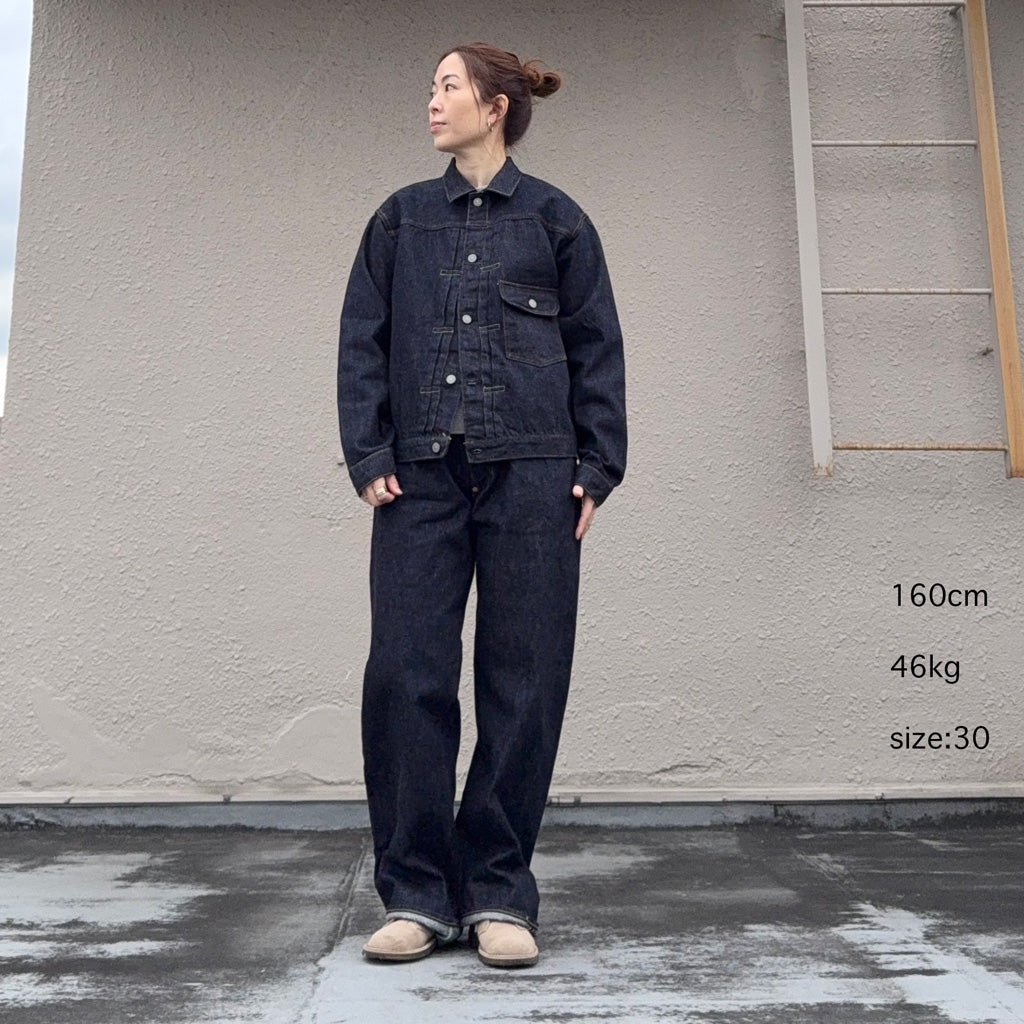 SUGER CANE : 13oz.DENIM WAIST OVERALLS 2025 MODEL(WIDE LEG)