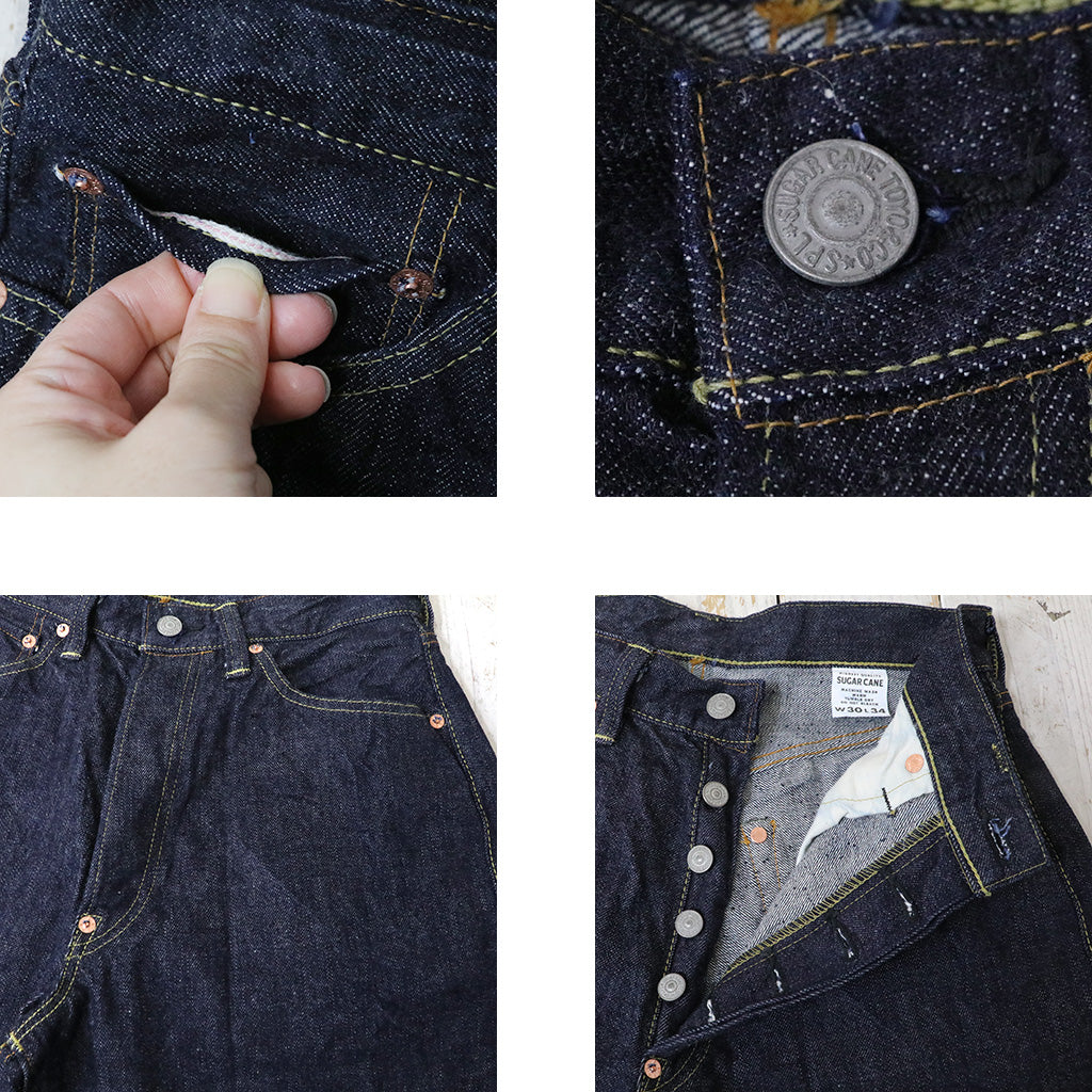 SUGER CANE : 13oz.DENIM WAIST OVERALLS 2025 MODEL(WIDE LEG)