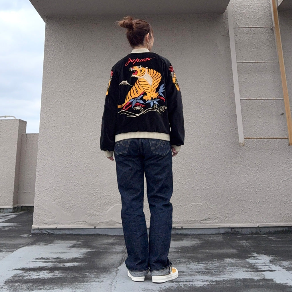 TAILOR TOYO : VELVETEEN SOUVENIR JACKET “GOLD DRAGON & GOLD TIGER”×”JAPAN MAP”