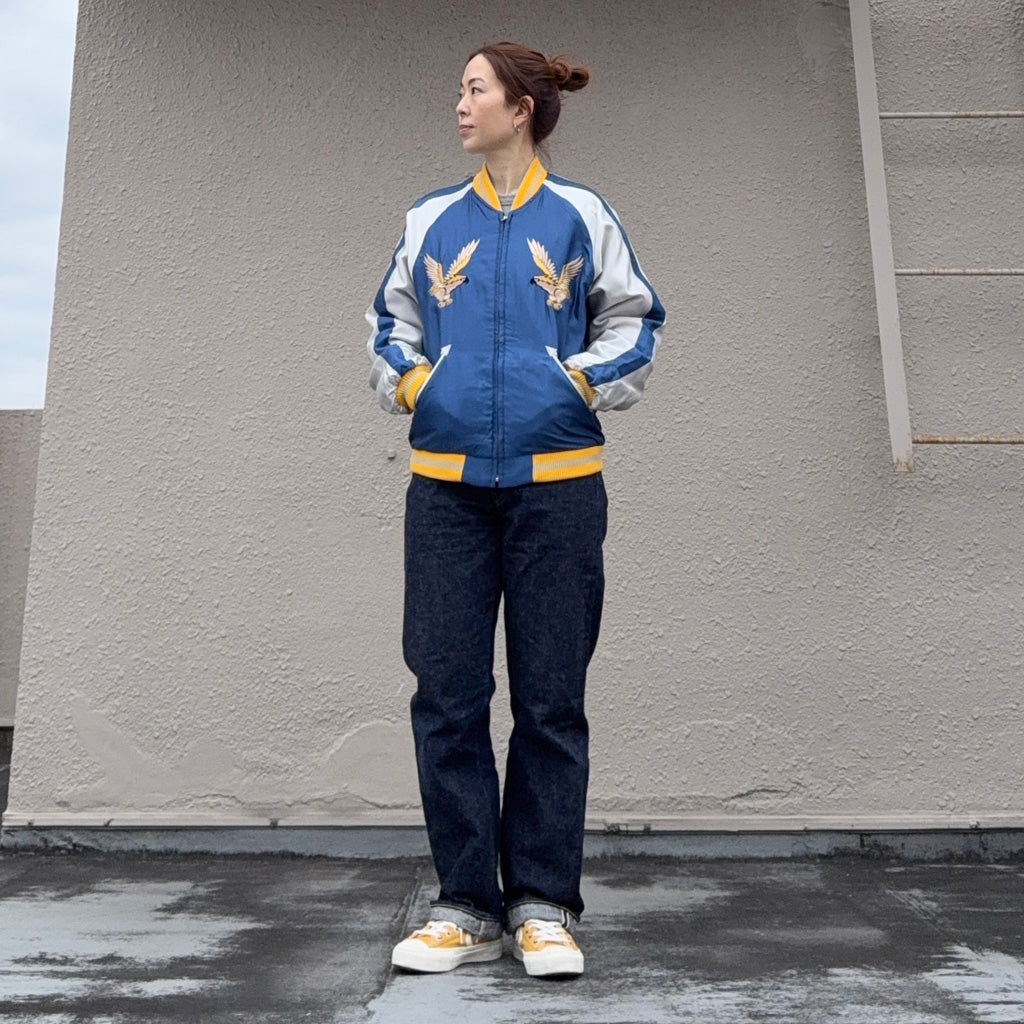 TAILOR TOYO : VELVETEEN SOUVENIR JACKET “GOLD DRAGON & GOLD TIGER”×”JAPAN MAP”