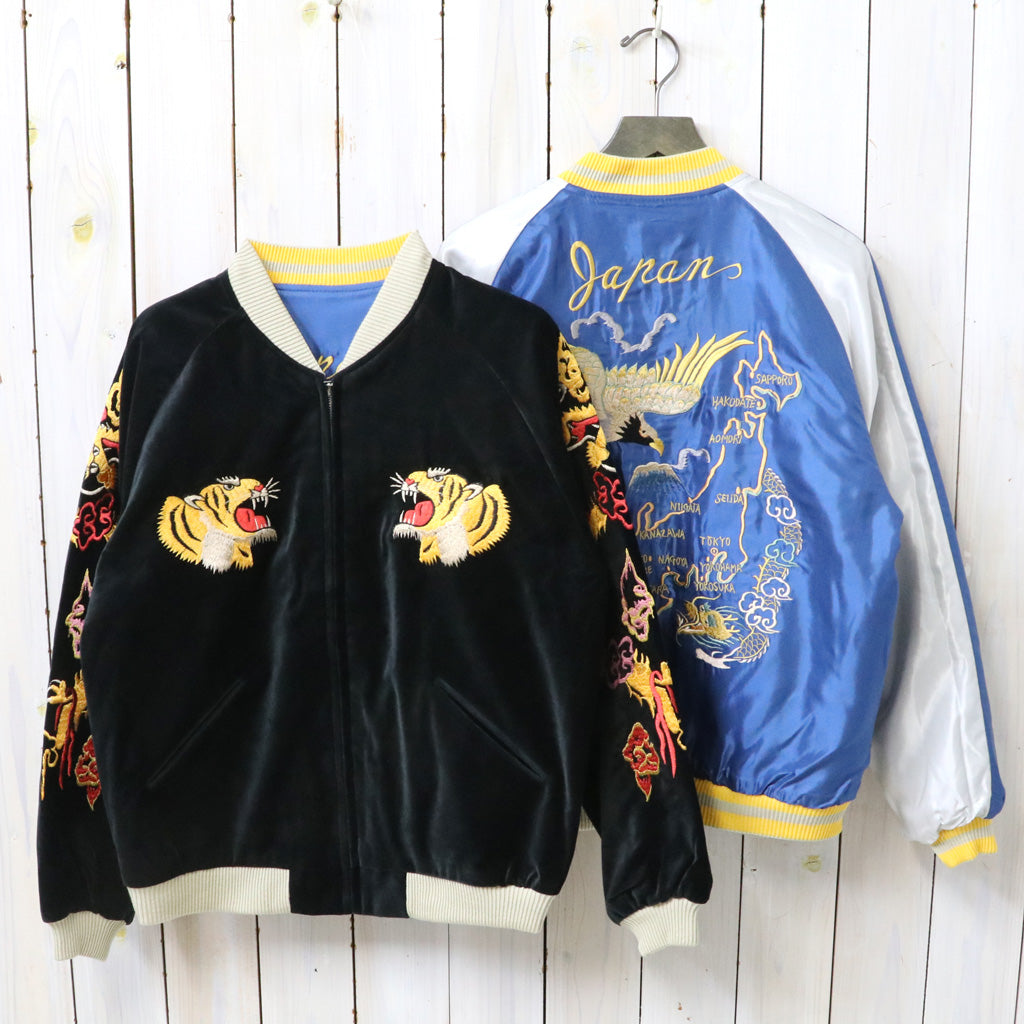 TAILOR TOYO : VELVETEEN SOUVENIR JACKET “GOLD DRAGON & GOLD TIGER”×”JAPAN MAP”