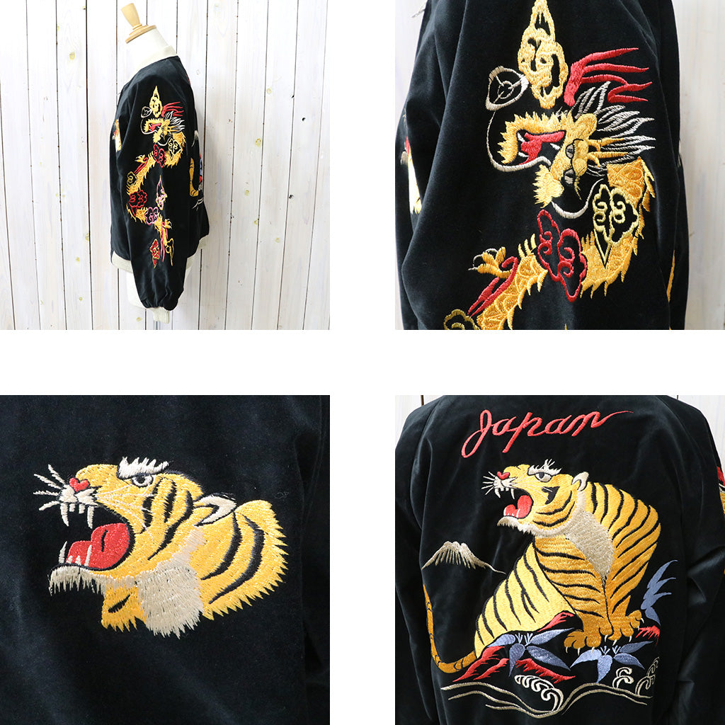 TAILOR TOYO : VELVETEEN SOUVENIR JACKET “GOLD DRAGON & GOLD TIGER”×”JAPAN MAP”