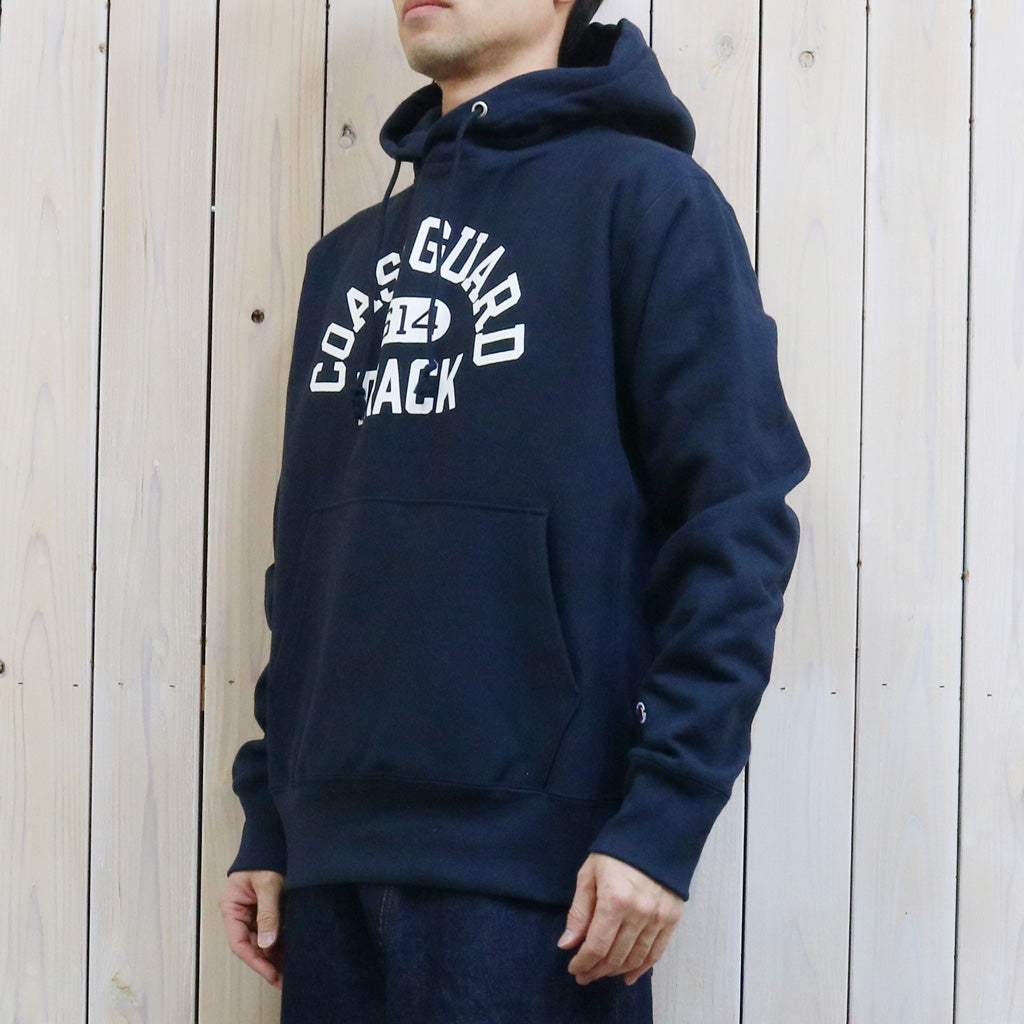 Champion : COAST GUARD TRACK REVERSEWEAVE HOODIE (NAVY)