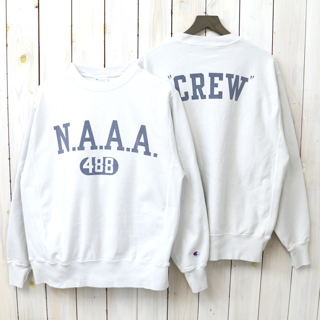 Champion : US企画 VINTAGE加工 N.A.A.A REVERSE WEAVE CREWNECK (GREY)
