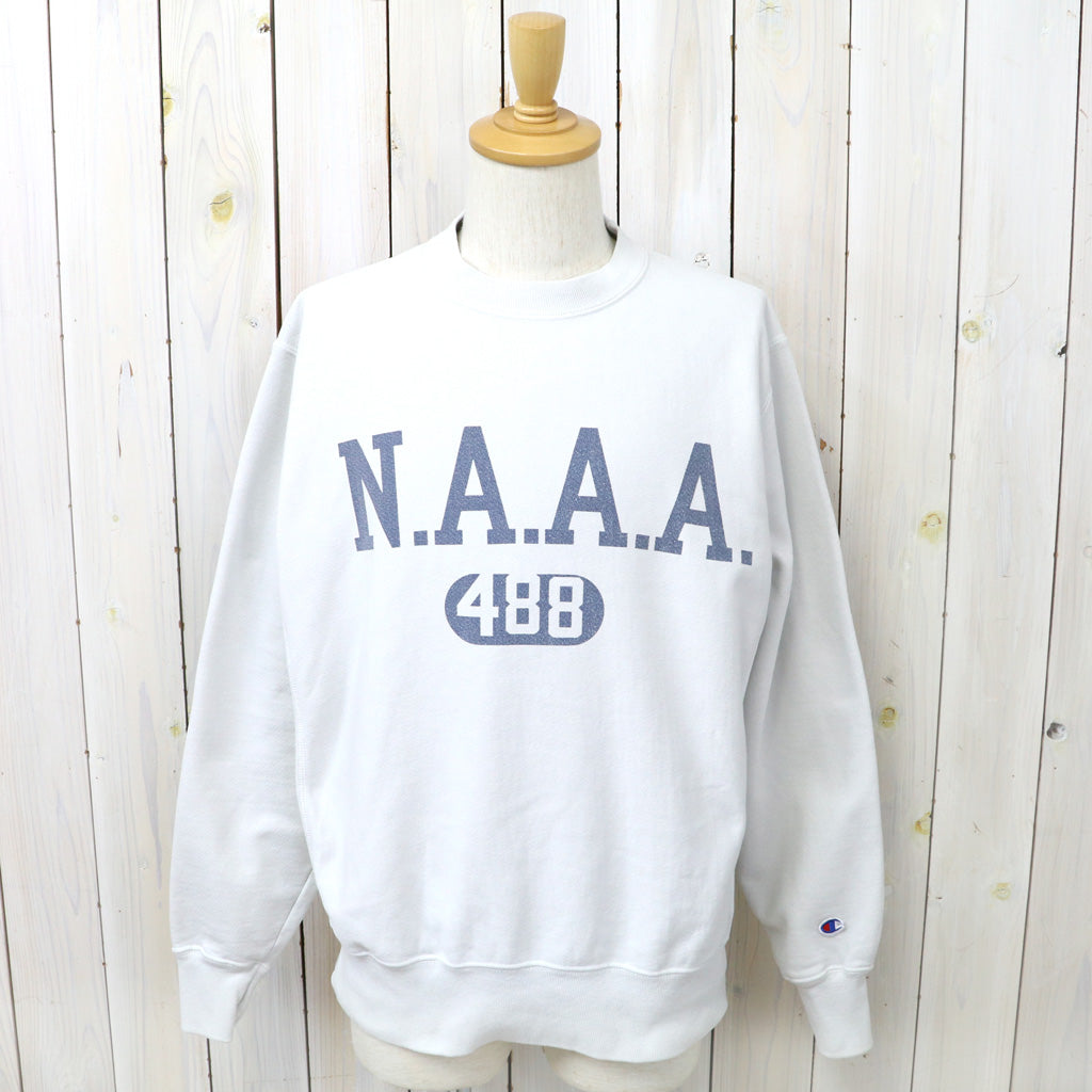 Champion : US企画 VINTAGE加工 N.A.A.A REVERSE WEAVE CREWNECK (GREY)