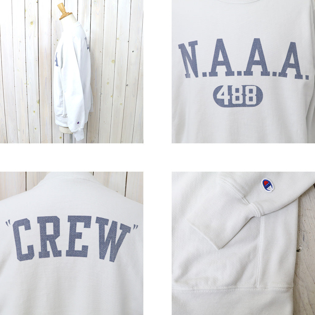 Champion : US企画 VINTAGE加工 N.A.A.A REVERSE WEAVE CREWNECK (GREY)