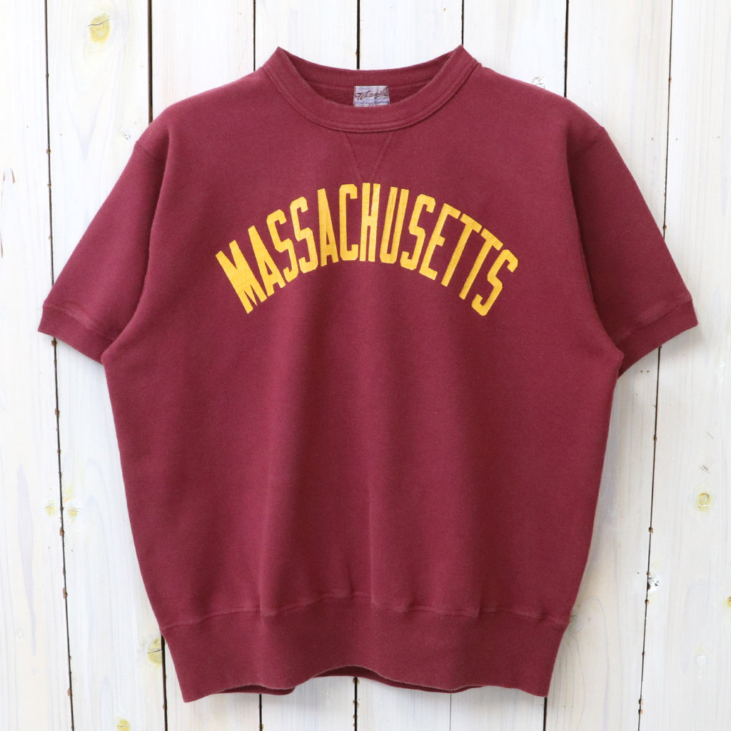 WHITESVILLE : S/S SWEAT T-SHIRT W/PRINT (WINE)