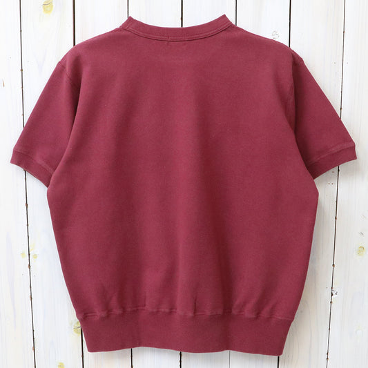 WHITESVILLE : S/S SWEAT T-SHIRT W/PRINT (WINE)