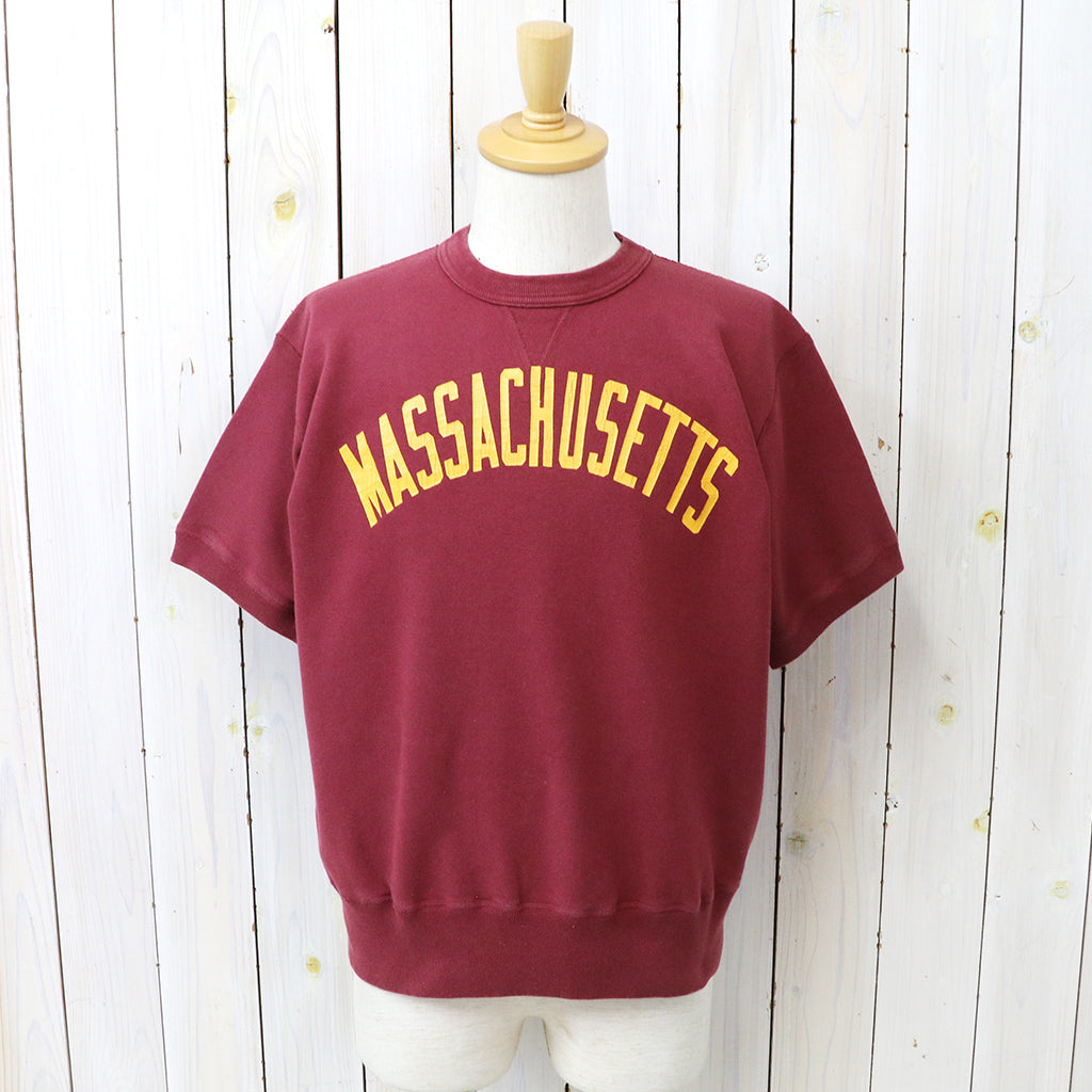 WHITESVILLE : S/S SWEAT T-SHIRT W/PRINT (WINE)