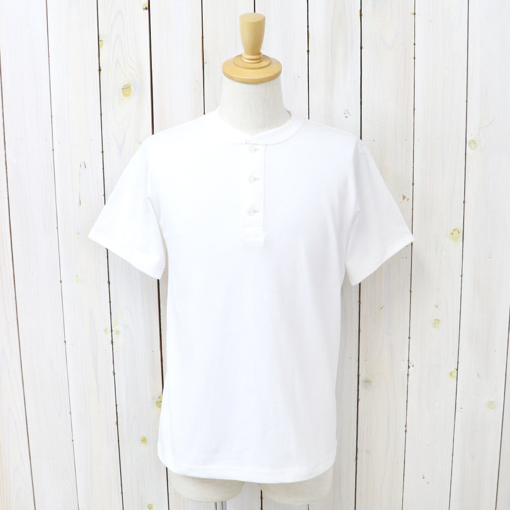 WHITESVILLE : S/S HENLEY T-SHIRT (OFF WHITE)