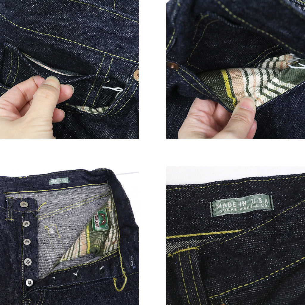 SUGER CANE Super “Denim” Collectible : #50 13.5oz DENIM WAIST OVERALLS