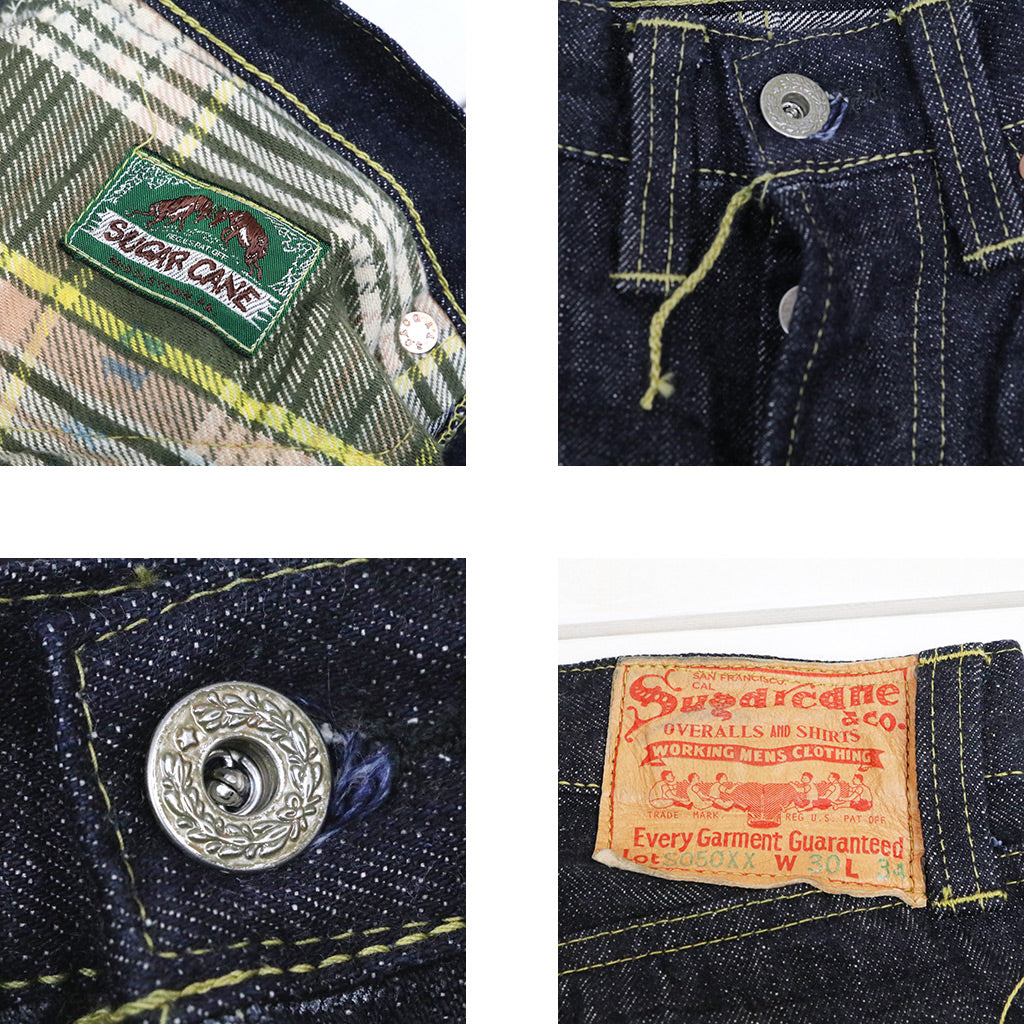 SUGER CANE Super “Denim” Collectible : #50 13.5oz DENIM WAIST OVERALLS