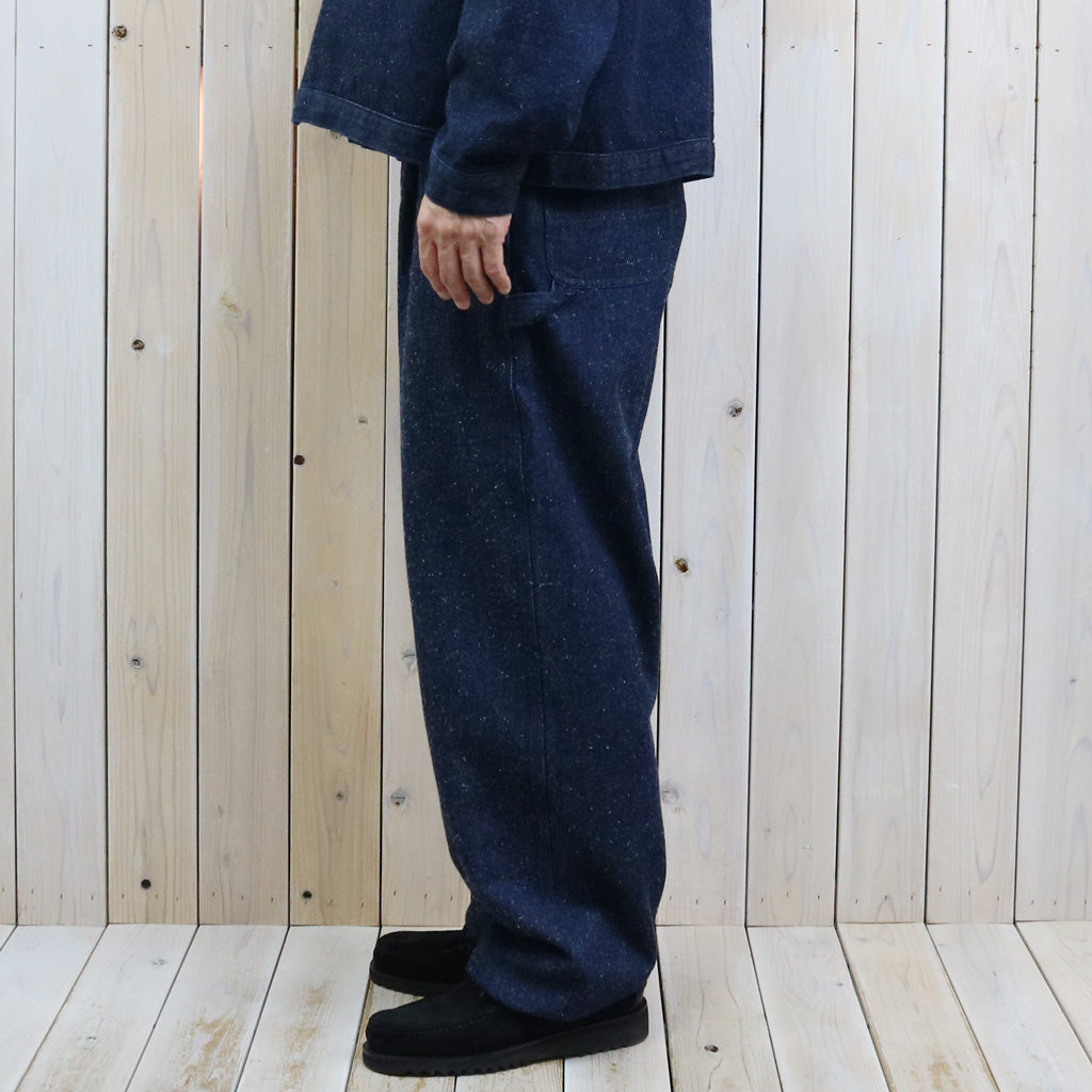 SANMONT : Silk Denim Belted Pants (Indigo)