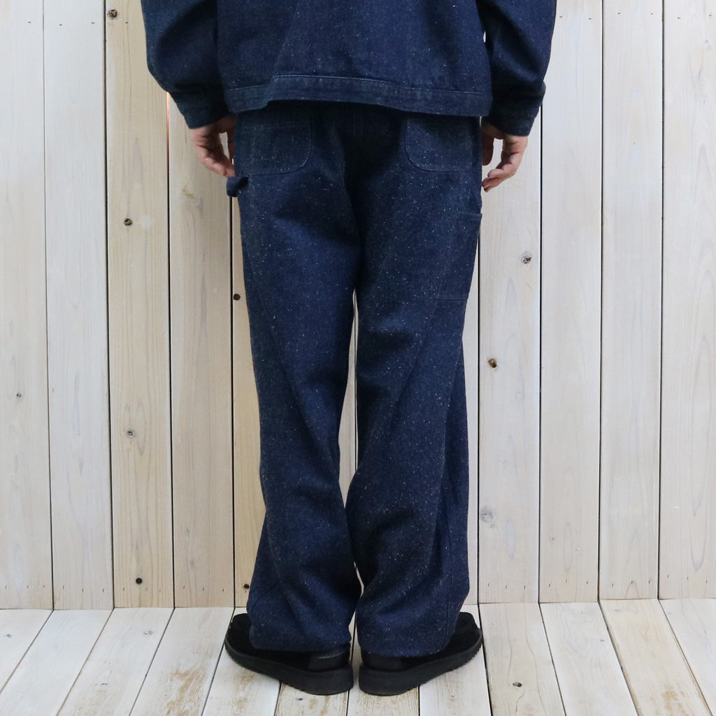 SANMONT : Silk Denim Belted Pants (Indigo)