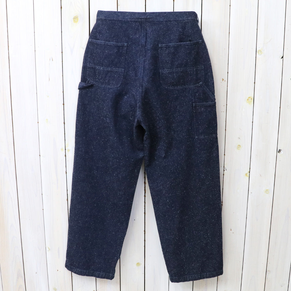 SANMONT : Silk Denim Belted Pants (Indigo)