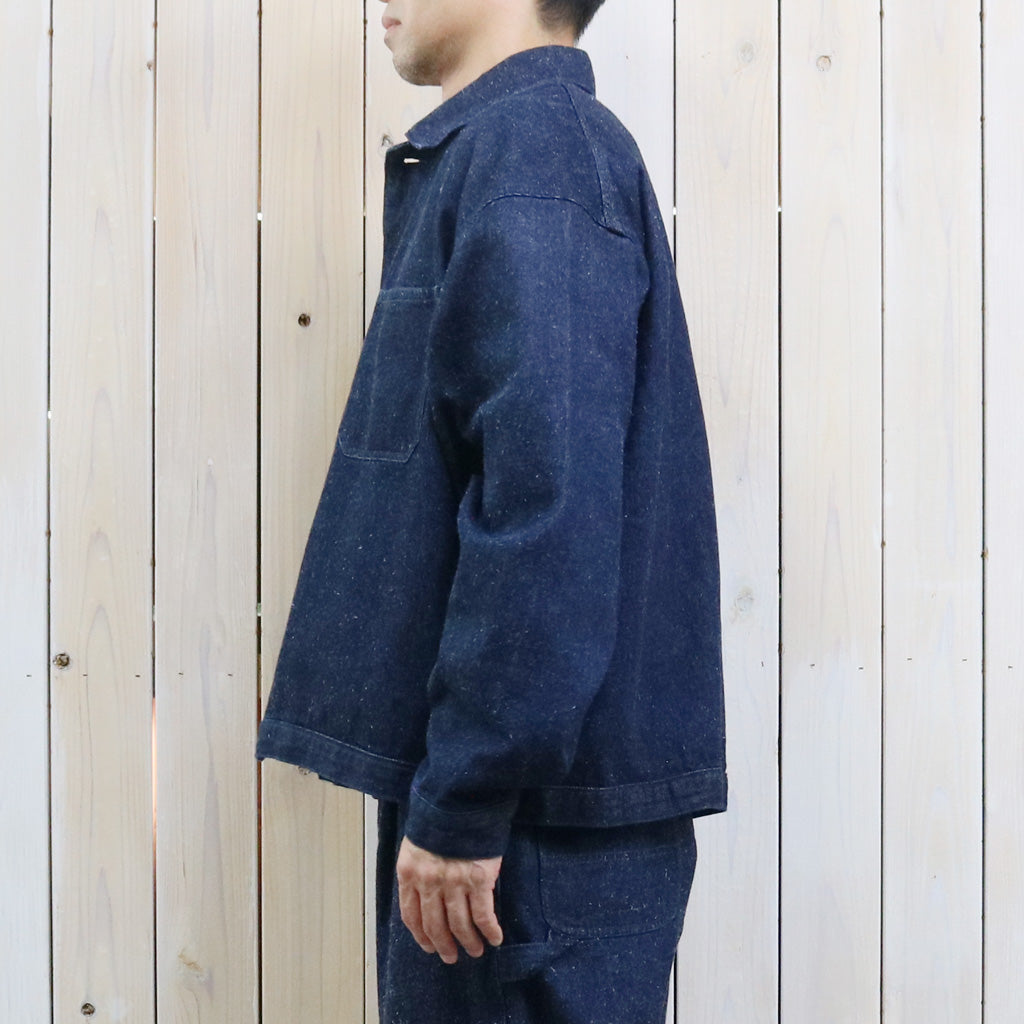 SANMONT : Silk Denim Work Jacket (Indigo)