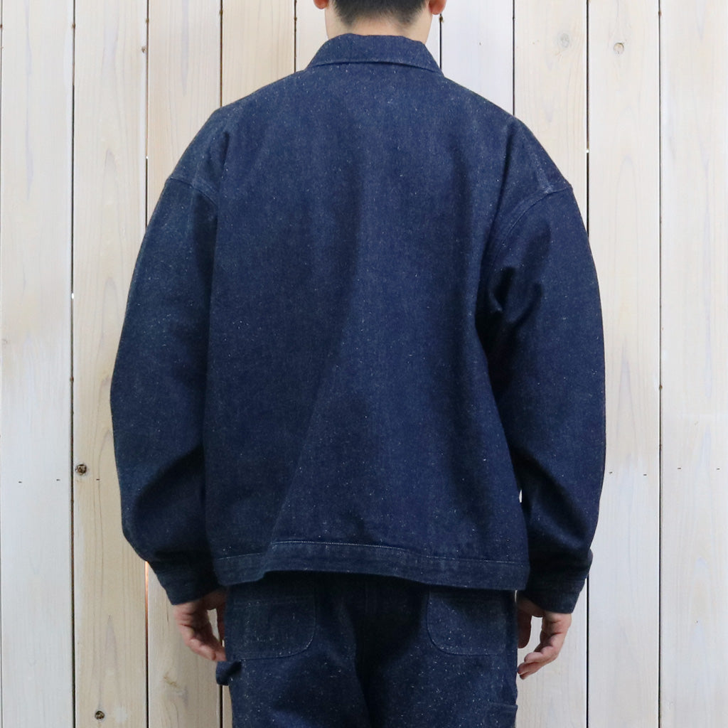 SANMONT : Silk Denim Work Jacket (Indigo)