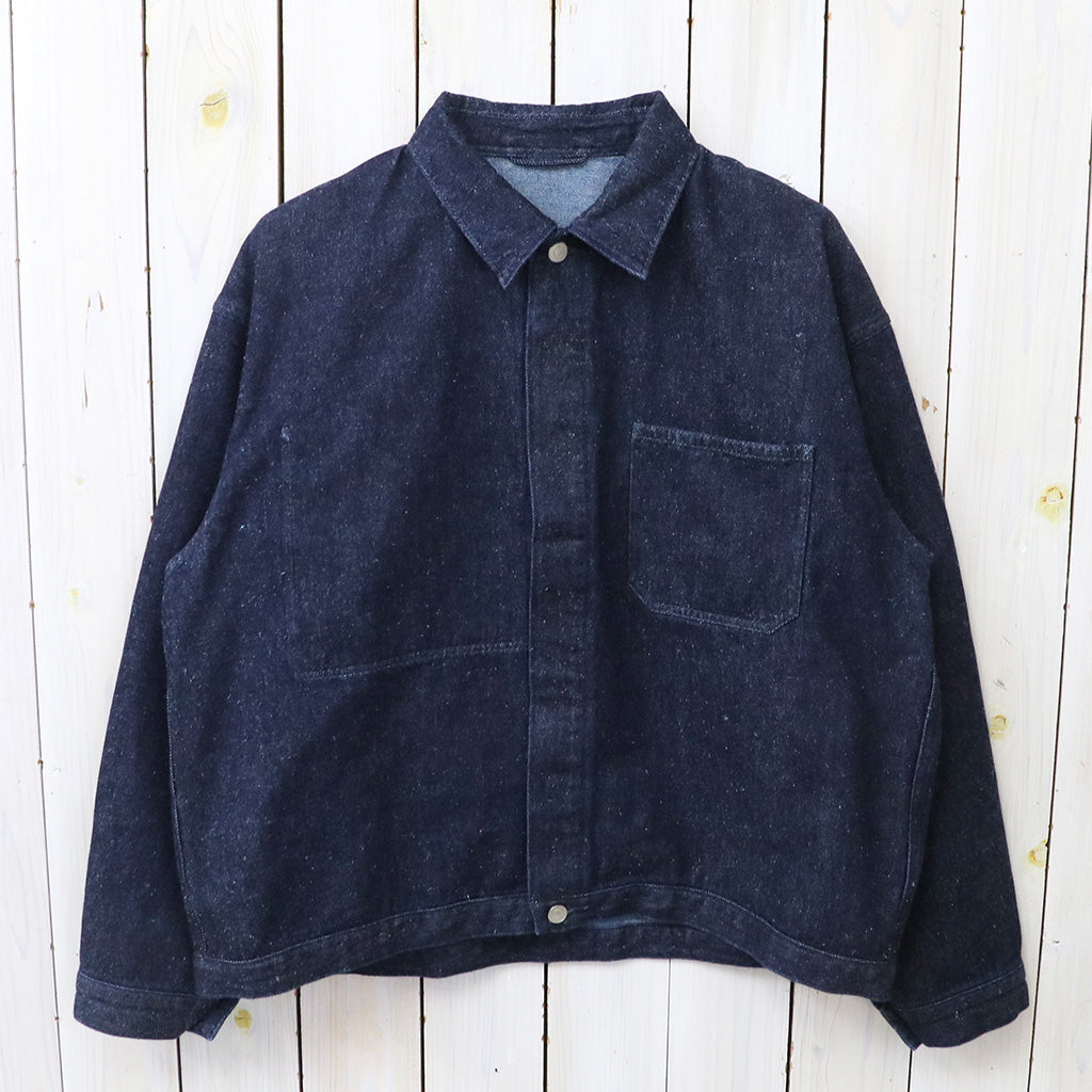 SANMONT : Silk Denim Work Jacket (Indigo)