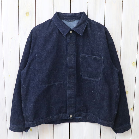 SANMONT : Silk Denim Work Jacket (Indigo)