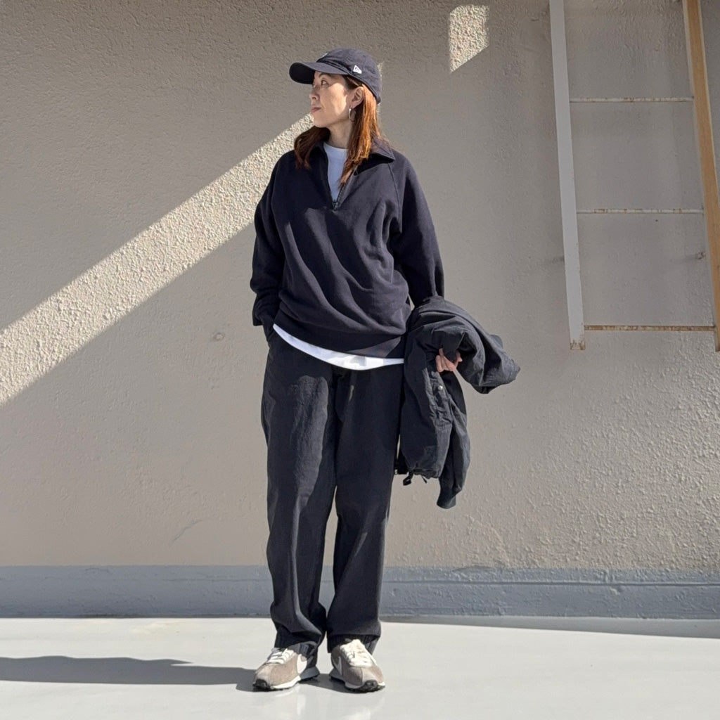 SANMONT : 2 Tuck Work Pants (Dark Navy)